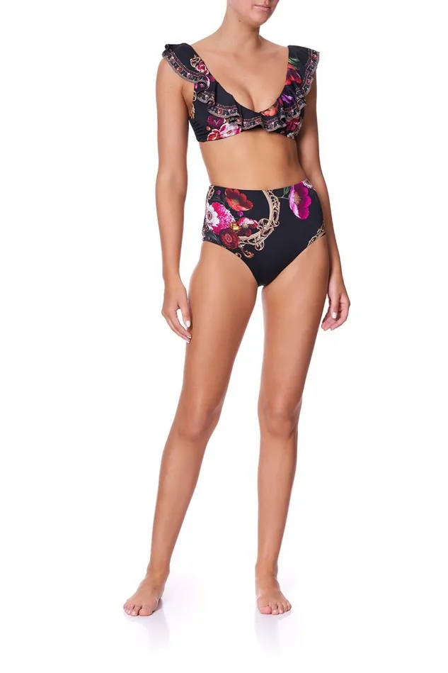 Camilla Bikinis Women Crop Top Bra With Frill Mirror Mirror