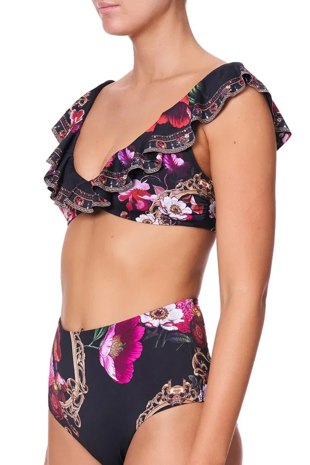 Camilla Bikinis Women Crop Top Bra With Frill Mirror Mirror