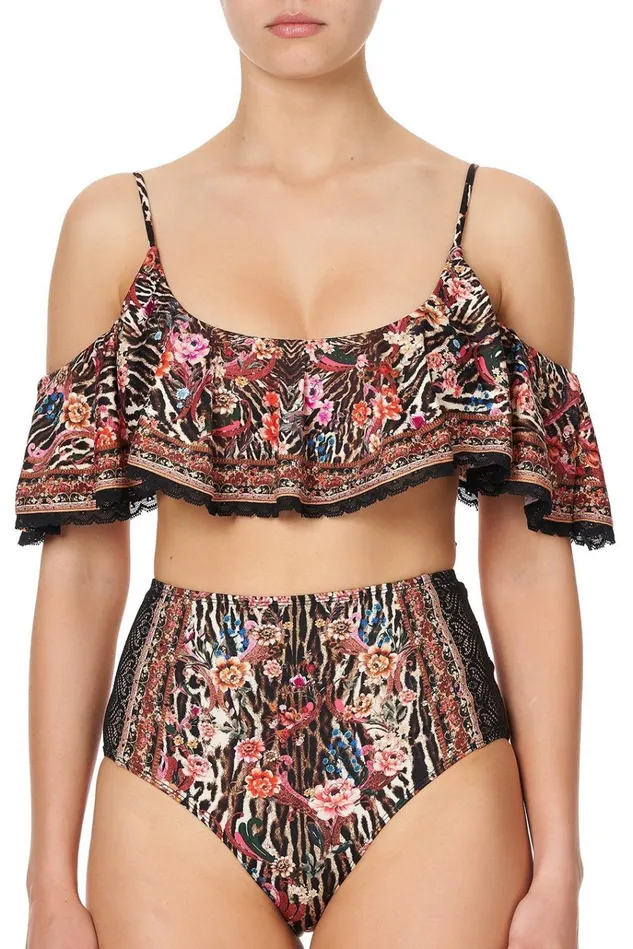 Camilla Bikinis Women Frill Crop Top Liv A Little