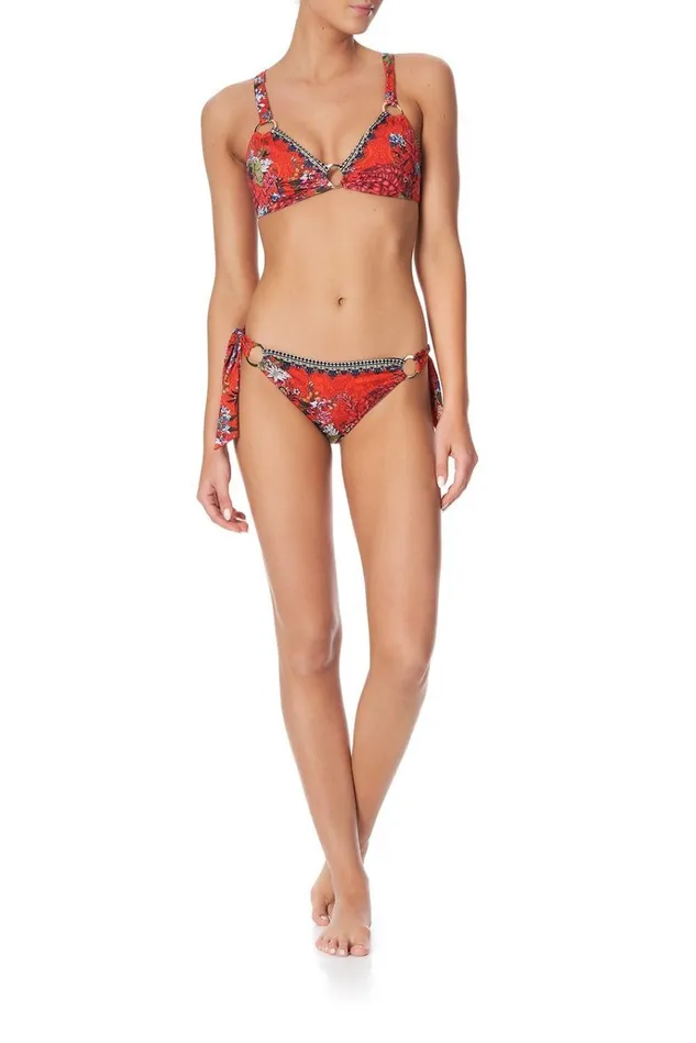 Camilla Bikinis Women Ring Tie Side Pant Wondering Waratah