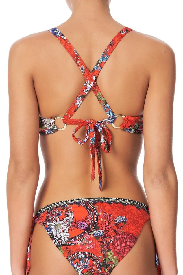 Camilla Bikinis Women Ring Tie Side Pant Wondering Waratah