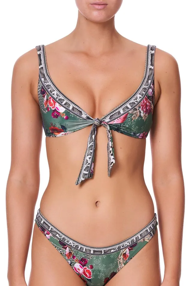 Camilla Bikinis Women Tie Front Reversible Top Tales Of Time