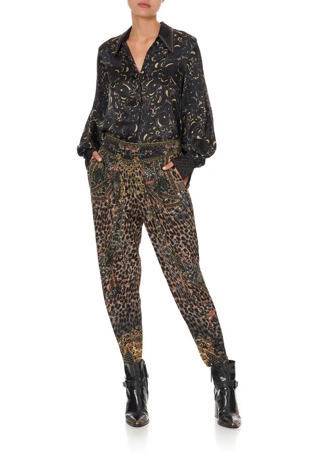 Camilla Extended Sizes Women Harem Pants With Front Pleats Abingdon Palace