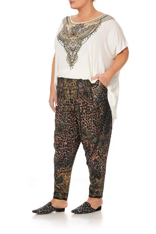 Camilla Extended Sizes Women Harem Pants With Front Pleats Abingdon Palace