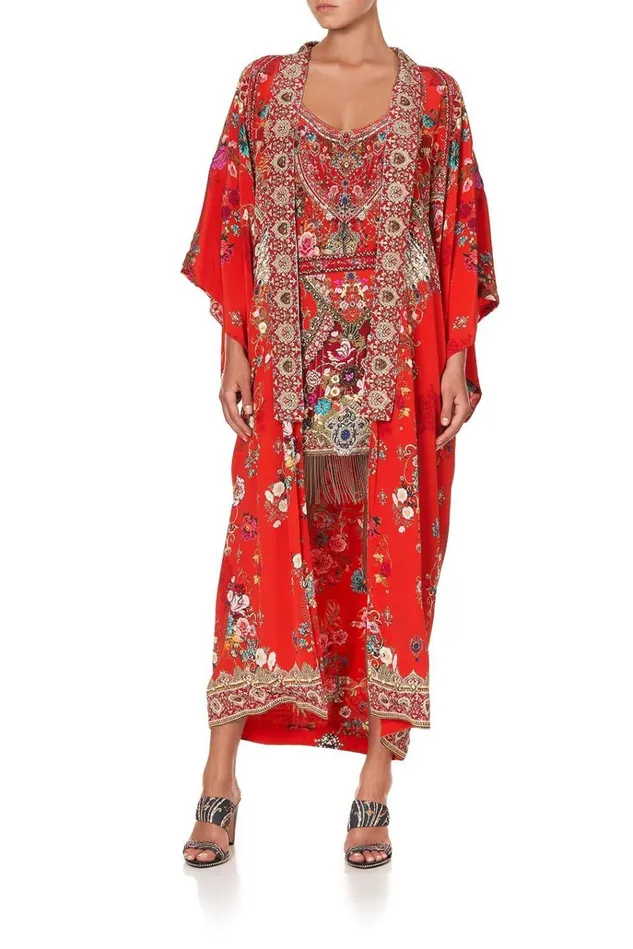 Camilla Jackets Women Embellished Kimono Coat Cameos Can Can