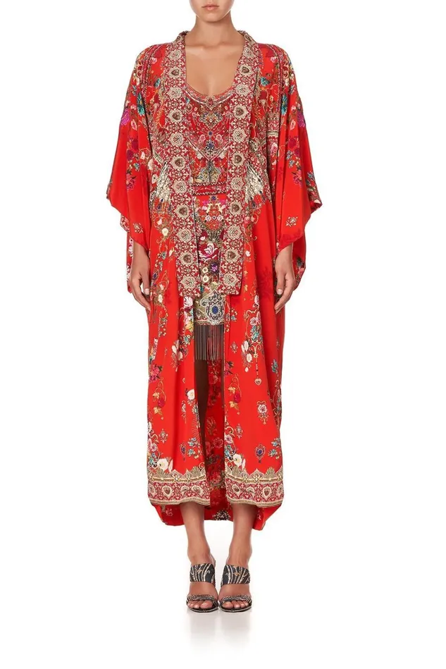 Camilla Jackets Women Embellished Kimono Coat Cameos Can Can