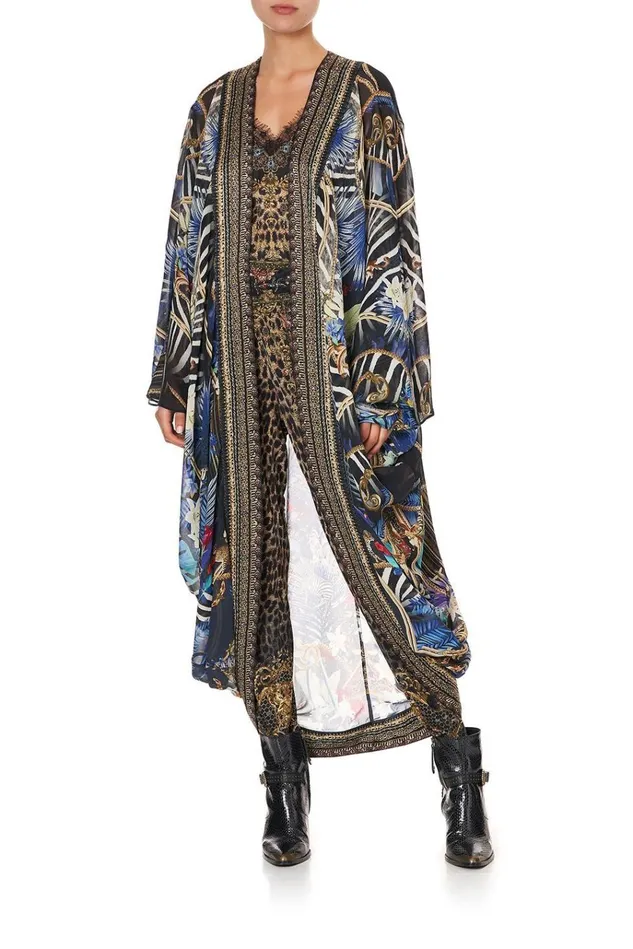 Camilla Kaftans and Coverups Women Long Sleeve Long Cape Rainbow Room