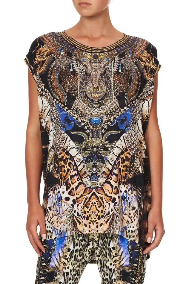 Camilla Loungewear Women Extended Sleeve Tee Dragon Lady