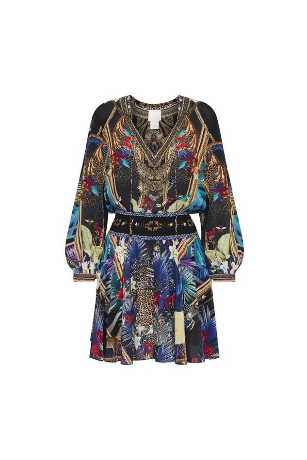 Camilla Mini Dresses Women Shirred Relaxed Short Dress Rainbow Room