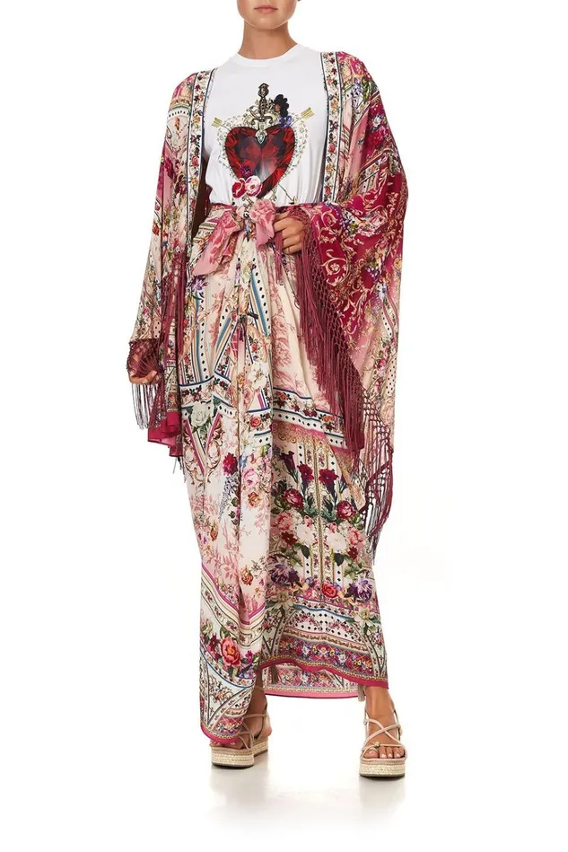 Camilla Modest Clothing Women Draped HighLow Layer Summoned By A Rose