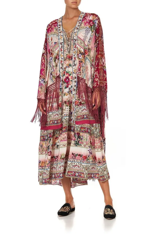 Camilla Modest Clothing Women Draped HighLow Layer Summoned By A Rose
