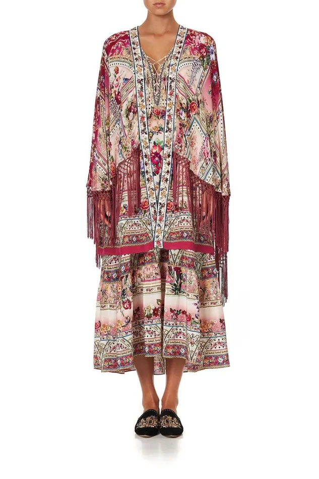 Camilla Modest Clothing Women Draped HighLow Layer Summoned By A Rose