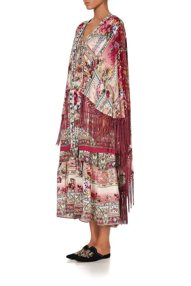 Camilla Modest Clothing Women Draped HighLow Layer Summoned By A Rose