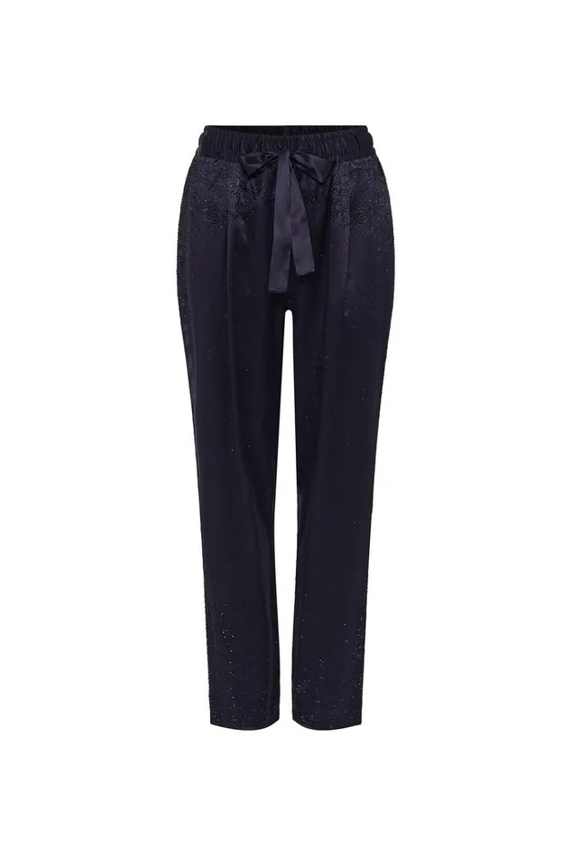 Camilla Modest Clothing Women Drop Crotch Slim Leg Pant Luxe Navy