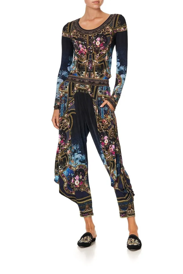 Camilla Modest Clothing Women Jersey Drape Pant With Pocket Fields Of Treasure