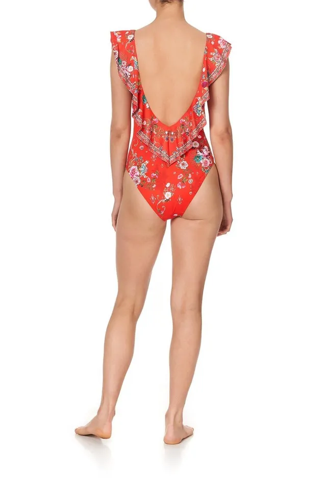 Camilla One Pieces Women Deep V Frill One Piece Cameos Can Can