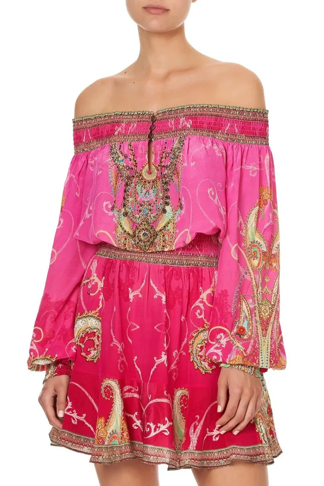 Camilla Party Dresses Women Off Shoulder Short Dress Rainbow Rhythm