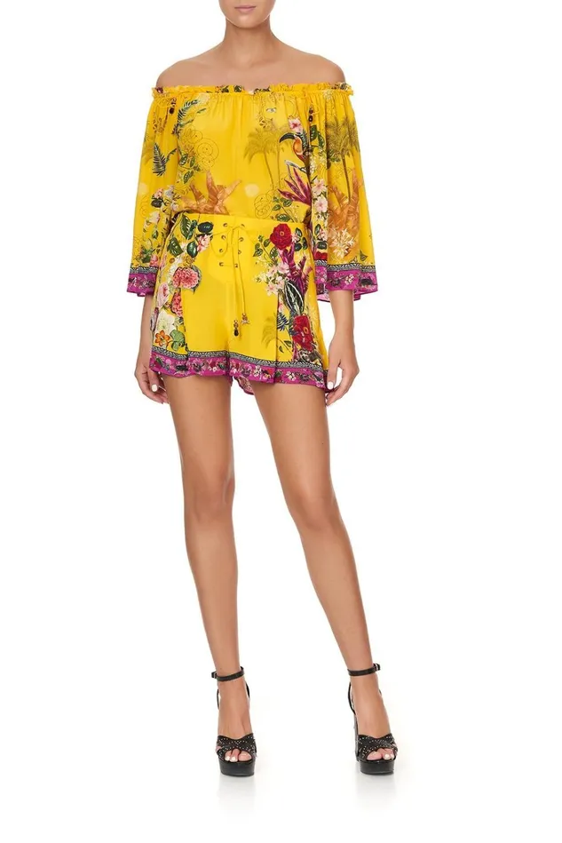 Camilla Shorts Women Lace Up Front Shorts Saffron Moon