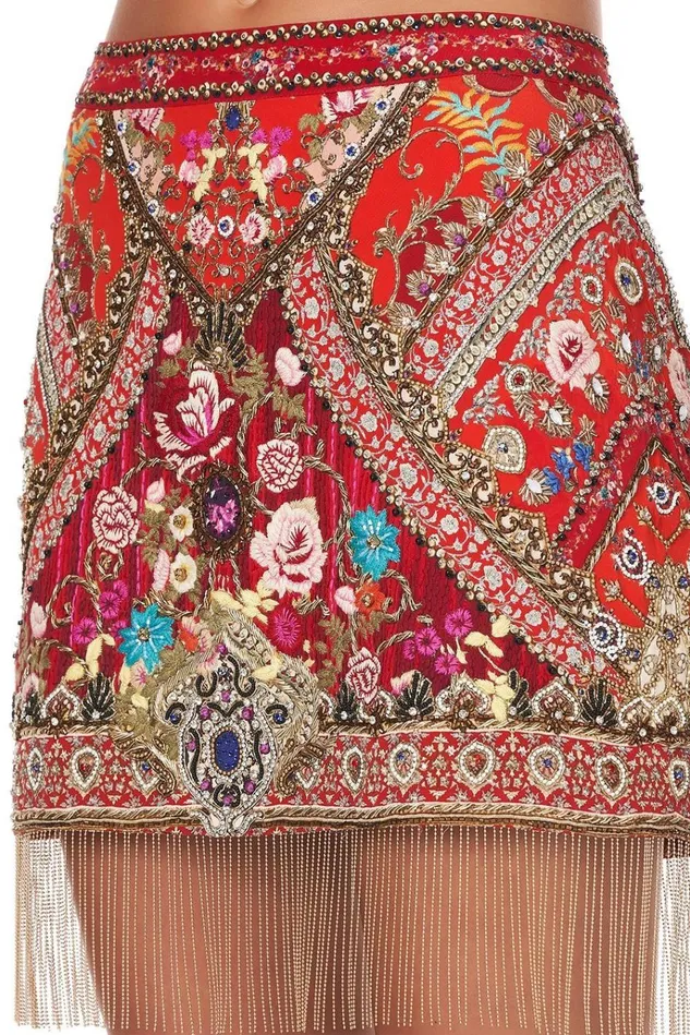 Camilla Skirts Women Embellished Mini Skirt Cameos Can Can