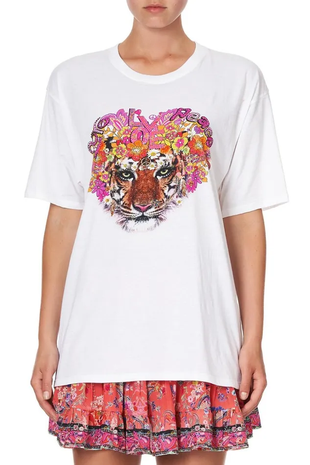 Camilla Tees Women Oversize Band Tee Let The Sun Shine