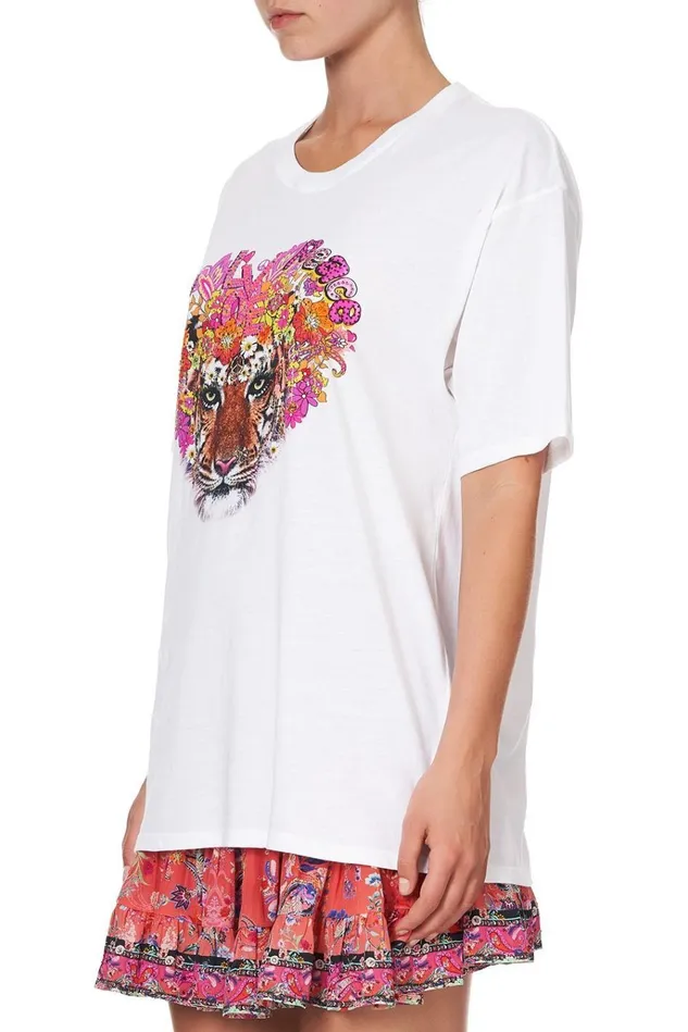 Camilla Tees Women Oversize Band Tee Let The Sun Shine