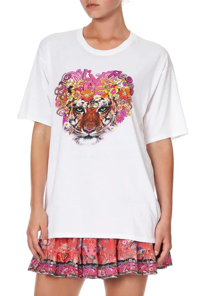 Camilla Tees Women Oversize Band Tee Let The Sun Shine