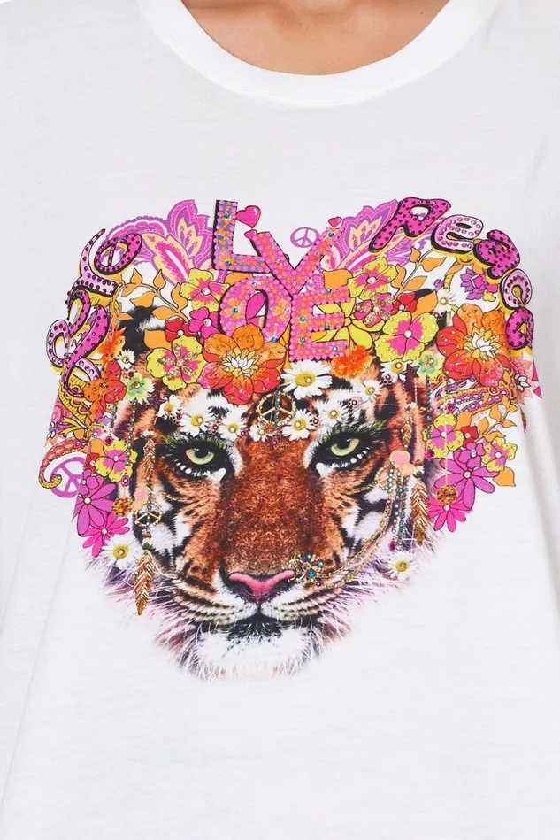 Camilla Tees Women Oversize Band Tee Let The Sun Shine