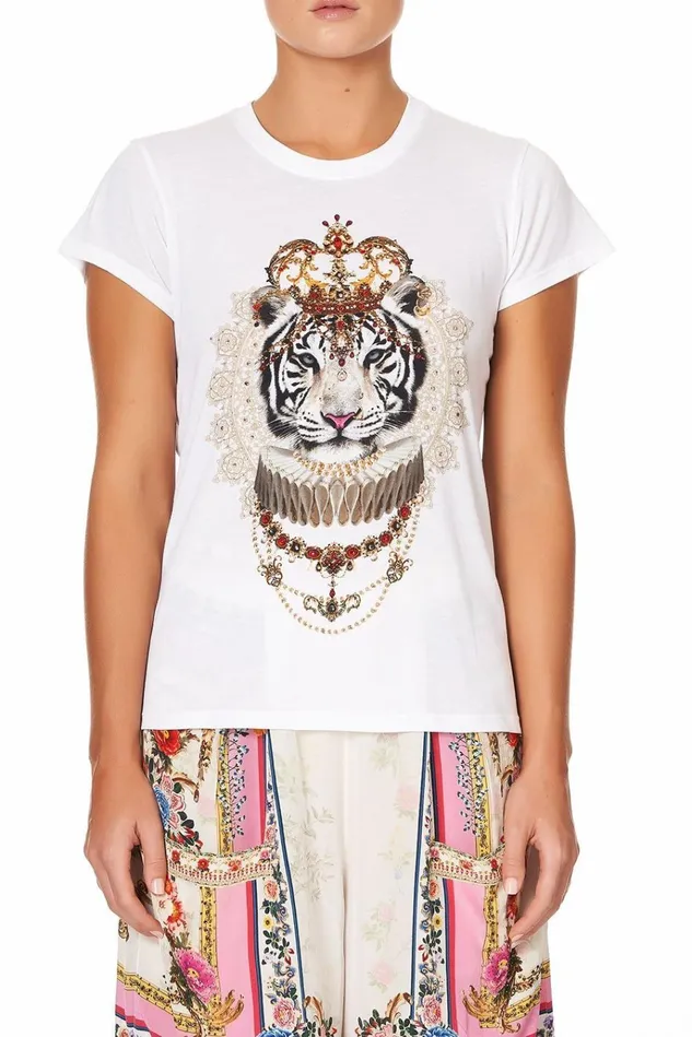 Camilla Tees Women Slim Fit Round Neck TShirt Party In The Palace