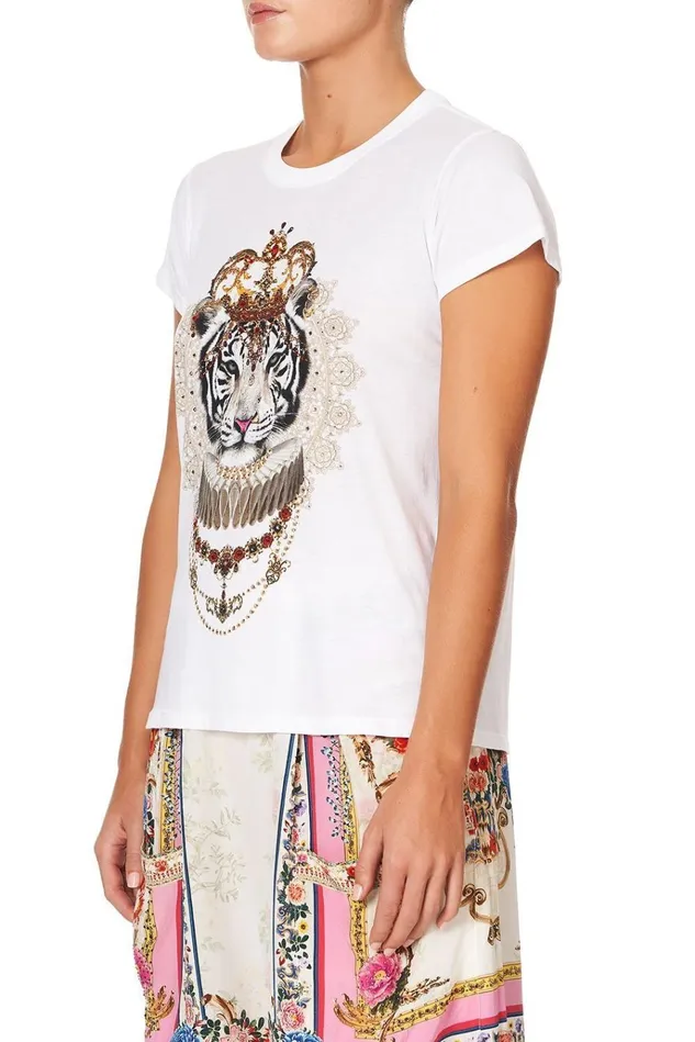 Camilla Tees Women Slim Fit Round Neck TShirt Party In The Palace