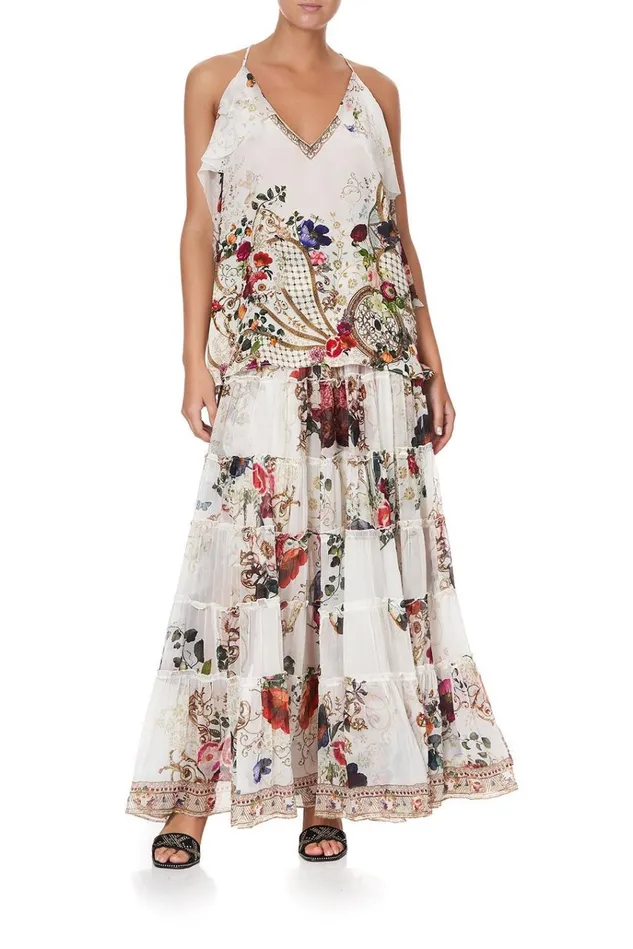 Camilla Tops Women Strap Top With Ruffle Fairy Godmother