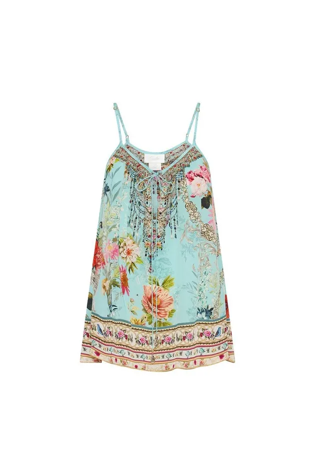 Camilla Tops Women Strap Top With Tie Front Detail A Royal Stitch Up