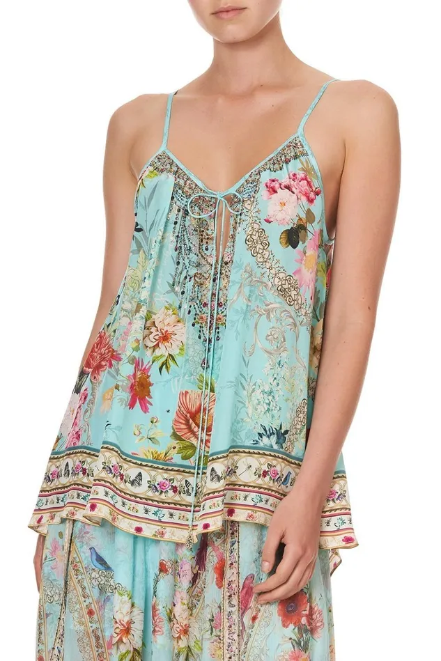 Camilla Tops Women Strap Top With Tie Front Detail A Royal Stitch Up