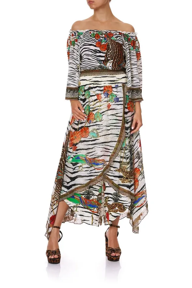 Camilla Trousers and Leggings Women Cross Overlay Pant Cosmic Conflict