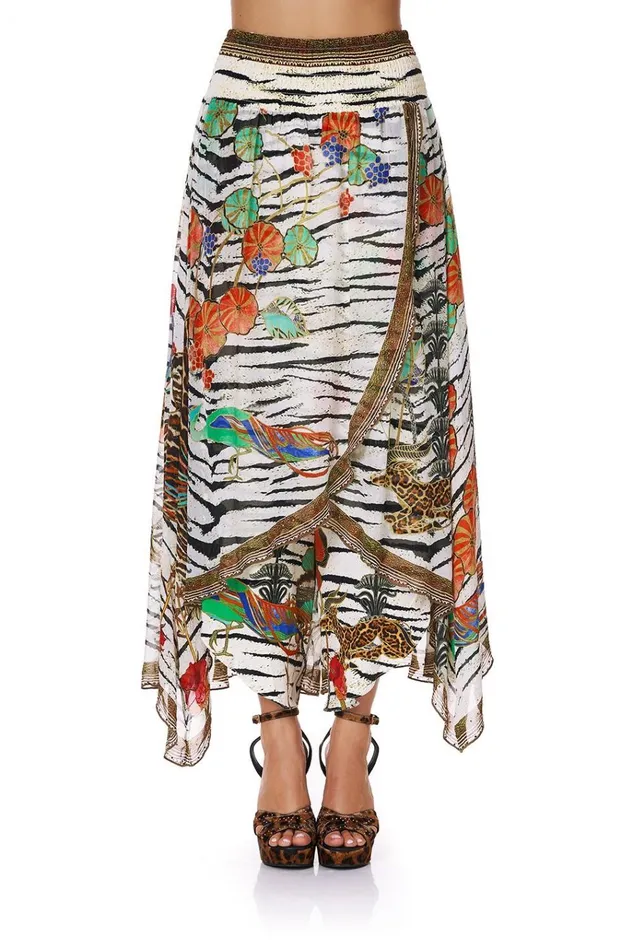 Camilla Trousers and Leggings Women Cross Overlay Pant Cosmic Conflict