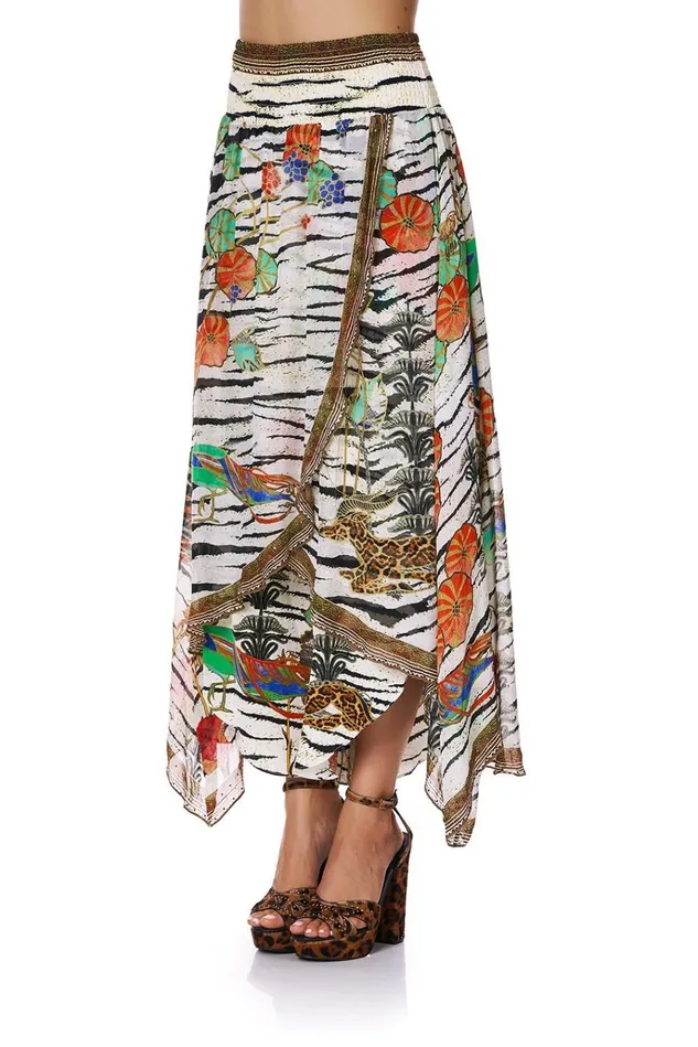 Camilla Trousers and Leggings Women Cross Overlay Pant Cosmic Conflict