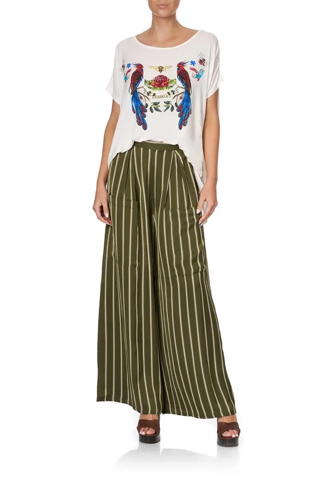 Camilla Trousers and Leggings Women Wide Leg Trouser With Front Pockets Among The Gumtrees