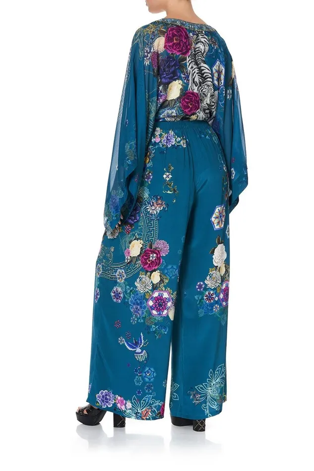 Camilla Trousers and Leggings Women Wide Leg Trouser With Front Pockets Lunar Gazing