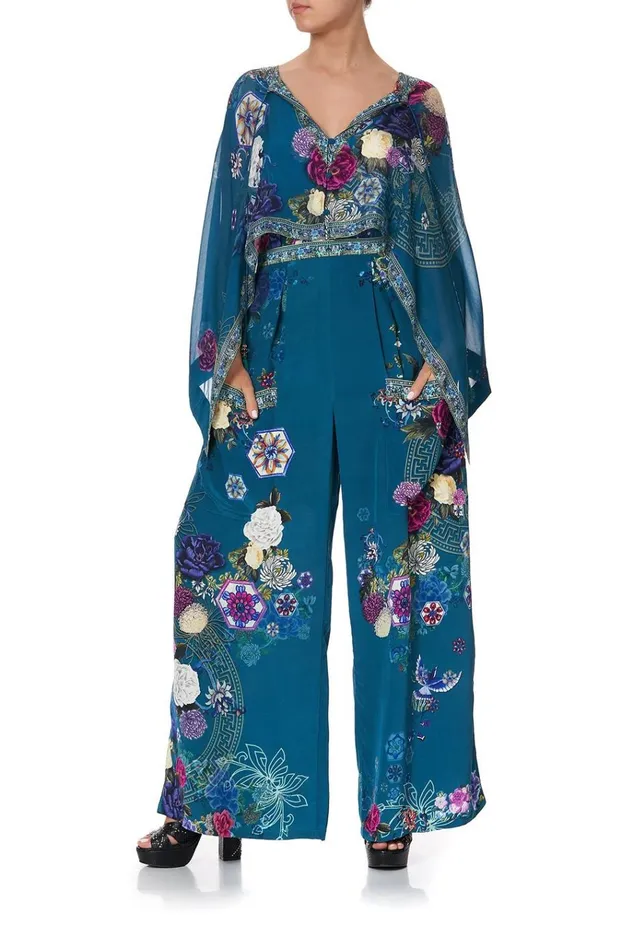 Camilla Trousers and Leggings Women Wide Leg Trouser With Front Pockets Lunar Gazing
