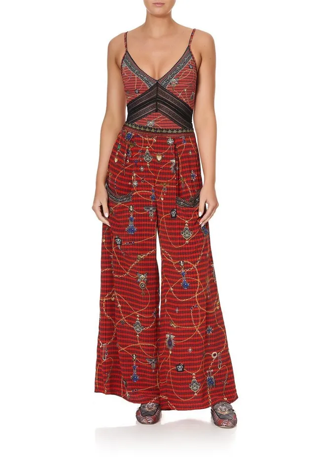 Camilla Trousers and Leggings Women Wide Leg Trouser With Front Pockets Queens Children