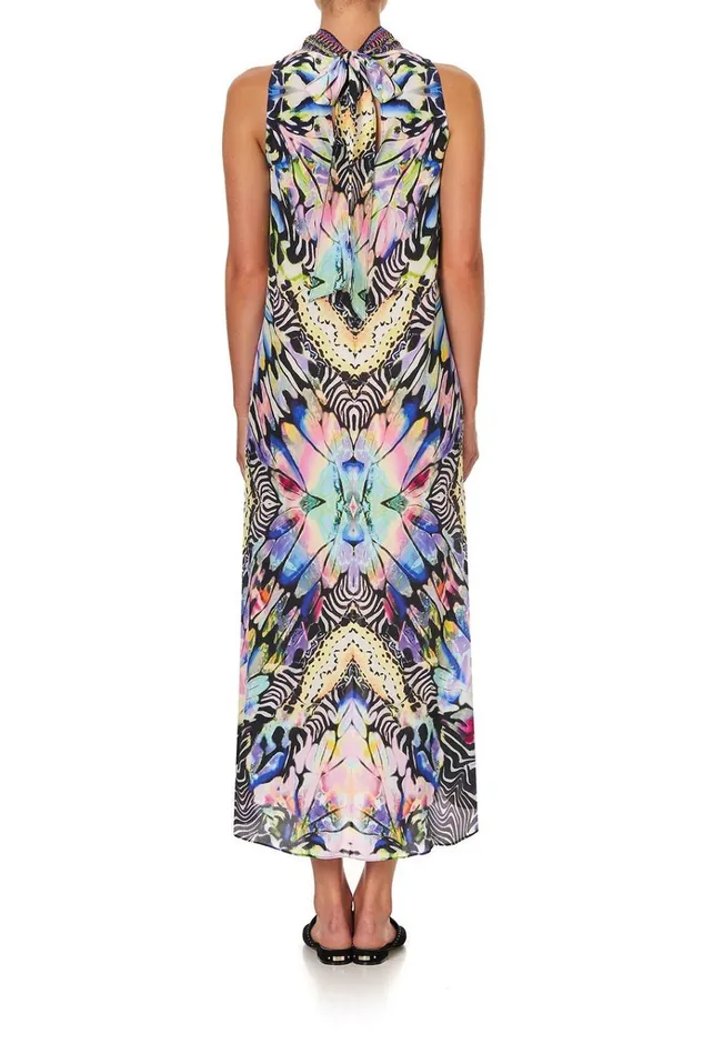 Camilla Wedding Guest Dresses Women High Neck Dress With Back Neck Tie Trance Temptation