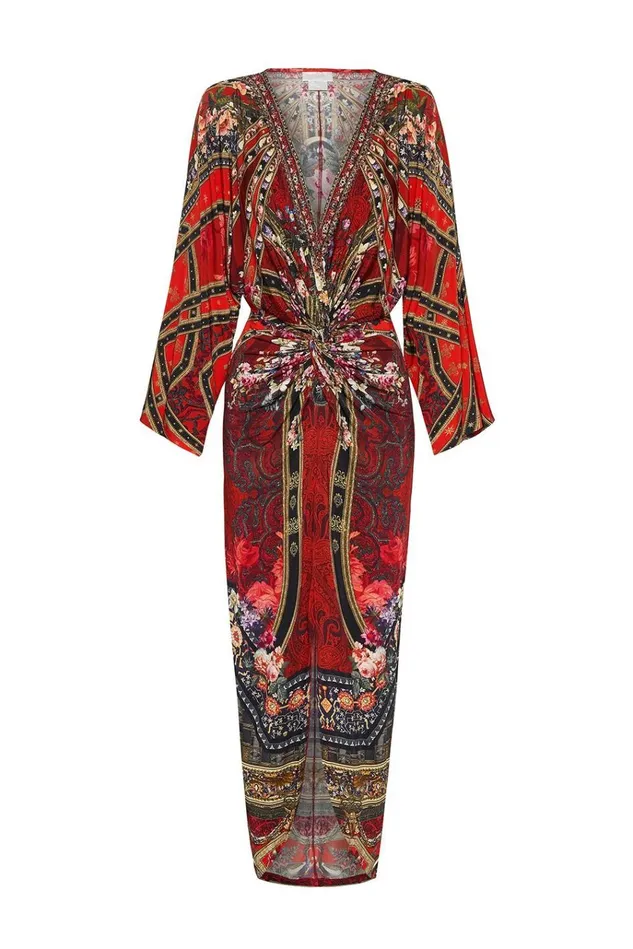 Camilla Wedding Guest Dresses Women Long Split Front Twist Dress Stories Of A Station