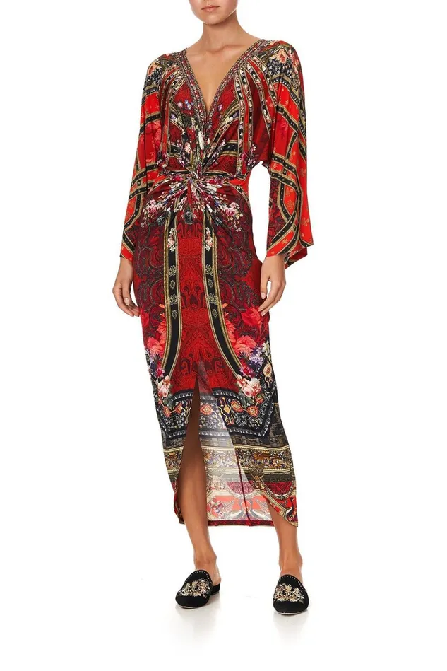 Camilla Wedding Guest Dresses Women Long Split Front Twist Dress Stories Of A Station