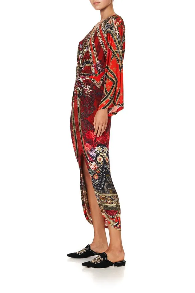 Camilla Wedding Guest Dresses Women Long Split Front Twist Dress Stories Of A Station