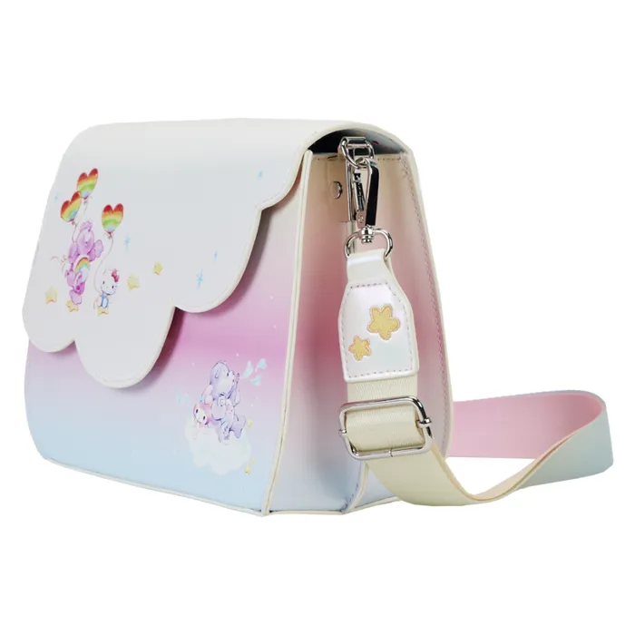 Care Bears X Sanrio Exclusive Hello Kitty and Friends CareALot Crossbody Bag Unisex Loungefly Crossbody Bags Care Bears X Sanrio Exclusive Hello Kitty and Friends CareALot Crossbody Bag Unisex Loungefly Crossbody Bags