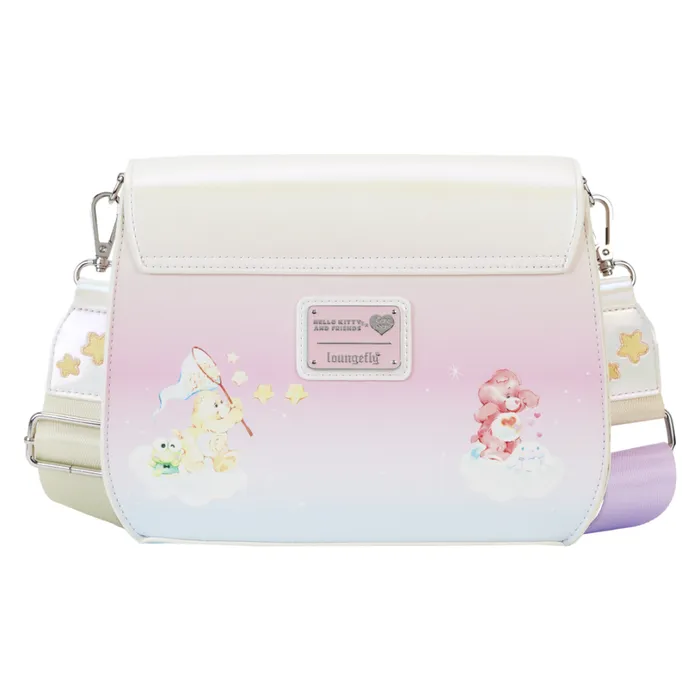 Care Bears X Sanrio Exclusive Hello Kitty and Friends CareALot Crossbody Bag Unisex Loungefly Crossbody Bags Care Bears X Sanrio Exclusive Hello Kitty and Friends CareALot Crossbody Bag Unisex Loungefly Crossbody Bags