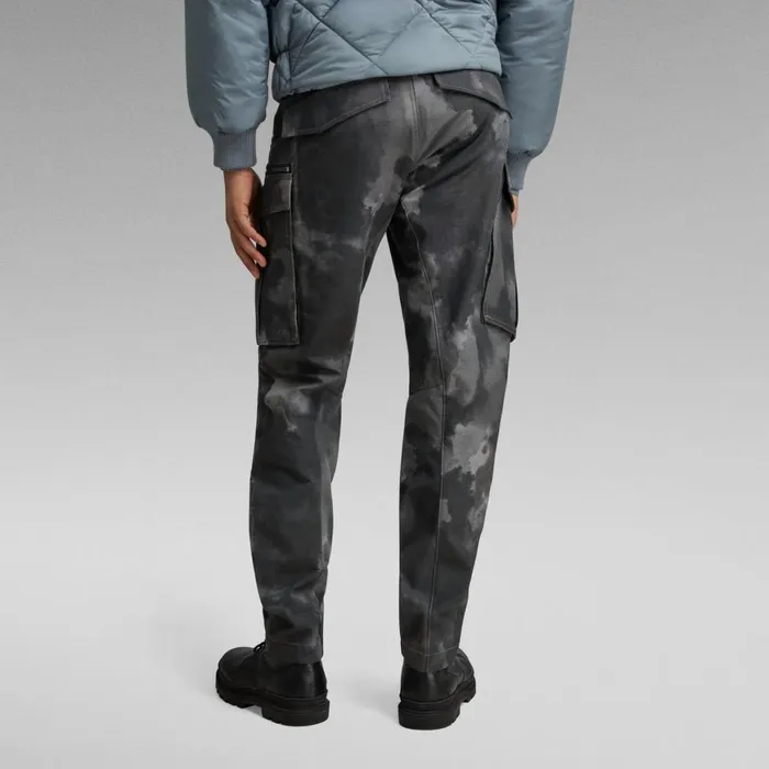Cargos and Chinos Men GStar RAW Rovic Zip 3D Regular Tapered Pants Dk Black Blurry Camo