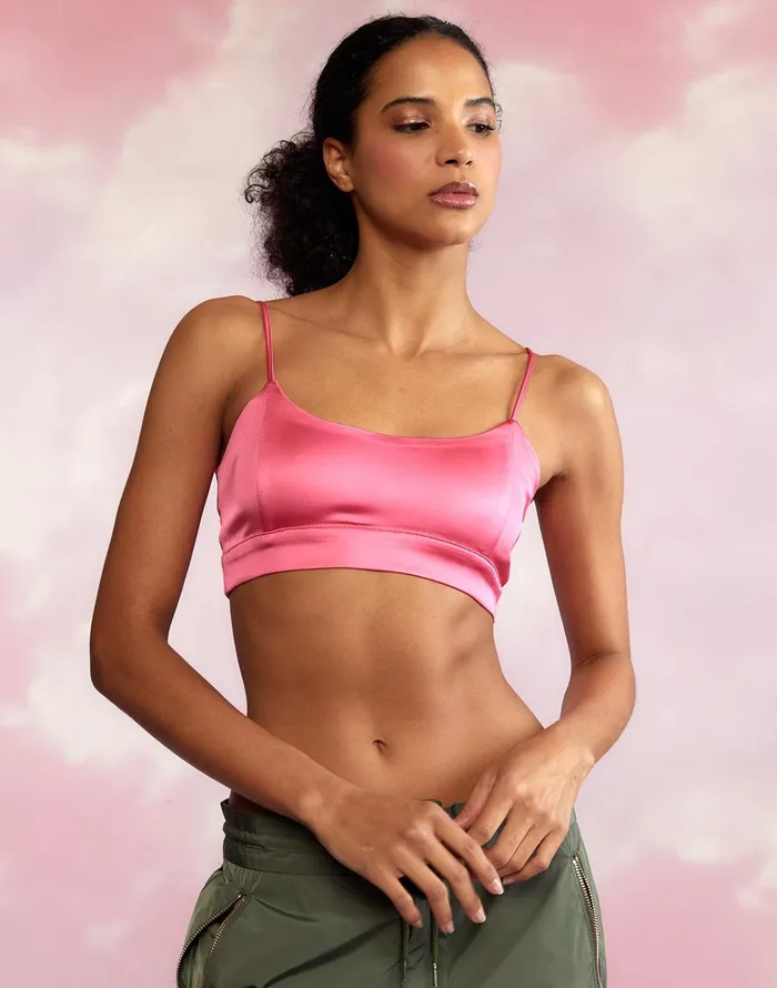 Casey Satin Bralette 8211 Htpnk Women Cynthia Rowley Tops