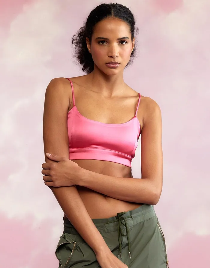 Casey Satin Bralette 8211 Htpnk Women Cynthia Rowley Tops