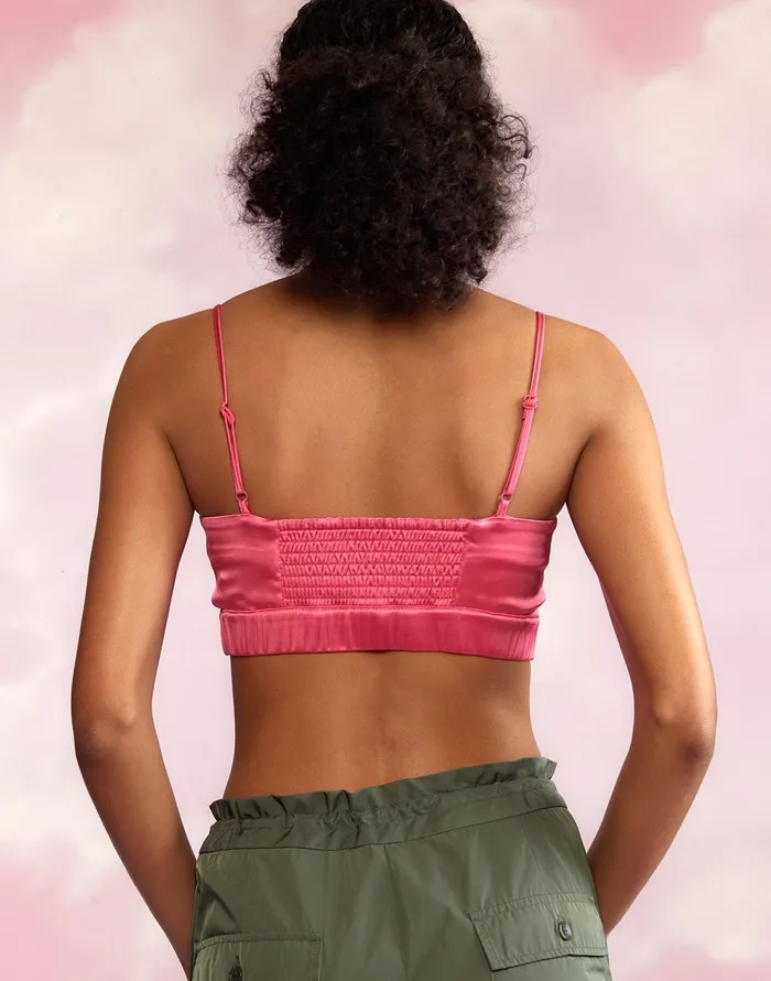 Casey Satin Bralette 8211 Htpnk Women Cynthia Rowley Tops