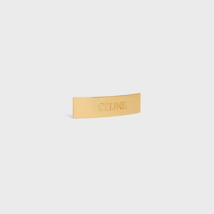 Celine Hair Clip In Brass And Steel With Gold Finish Gold Women CELINE HAIR ACCESSORIES Celine Hair Clip In Brass And Steel With Gold Finish Gold Women CELINE HAIR ACCESSORIES